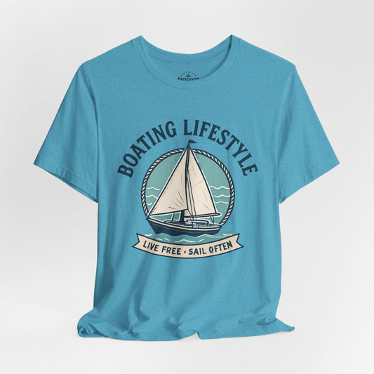 Live Free, Sail Often Sailboat T-Shirt
