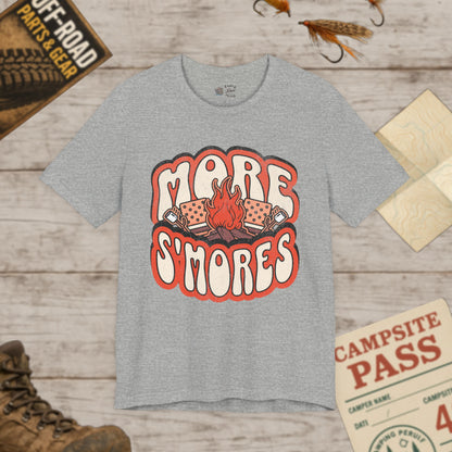 more s'mores Themed Unisex Tee, Campfire Shirt, Bella Canvas 3001