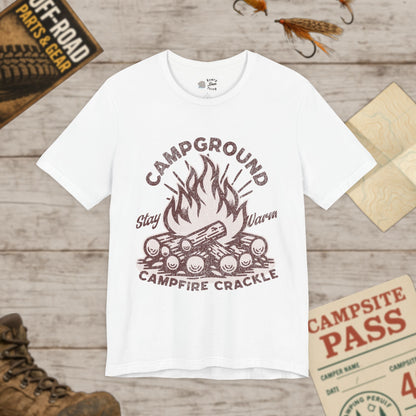 Campfire Vibes Unisex T-Shirt | Stay Warm Tee Bella Canvas 3001