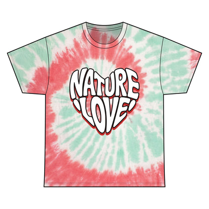 Nature Love Tie Dye Tee Unisex Cotton T-Shirt for Eco-Lovers