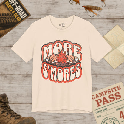 more s'mores Themed Unisex Tee, Campfire Shirt, Bella Canvas 3001