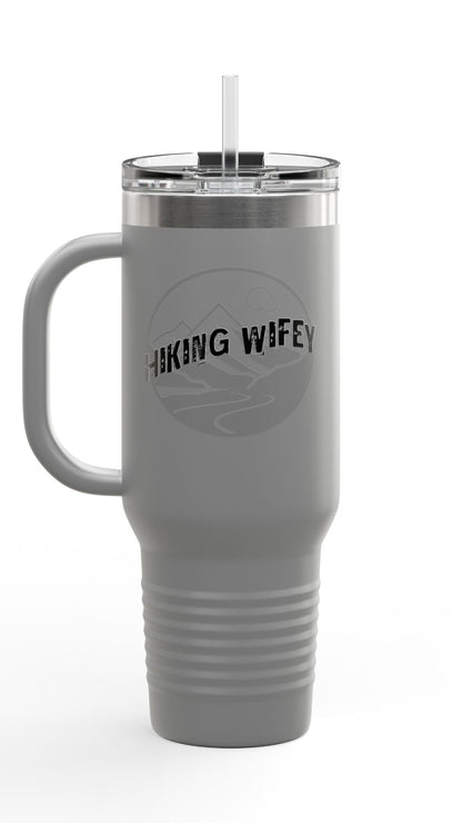 Hiking Wifey Insulated Travel Mug Tumbler 40oz