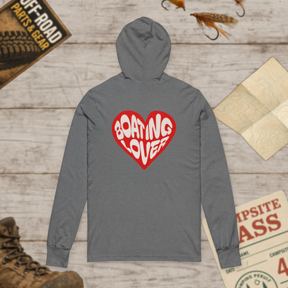 Boating Lovers Unisex Hoodie Tee Heart Design Bella Canvas