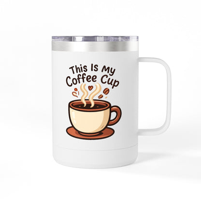 Coffee Mug Tumbler Cute Cup Insulated Travel Mug, 15oz