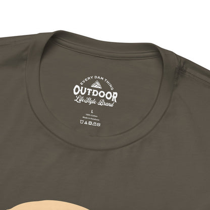 Live Wild Go Hiking Bear Graphic T-Shirt