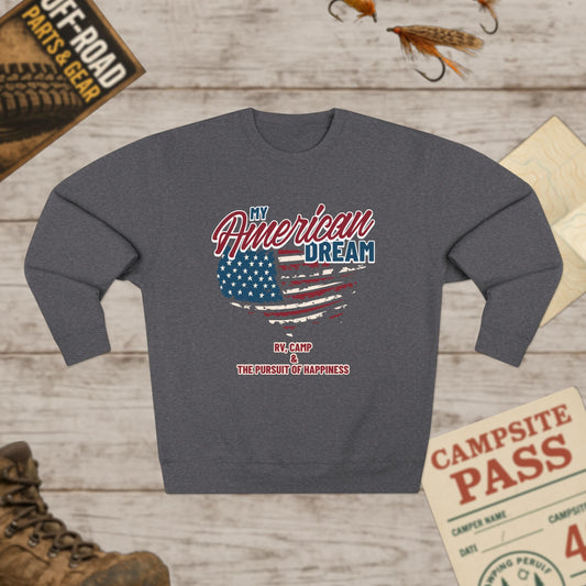 Unisex RV Life American Dream Sweatshirt Lane Seven LS14004