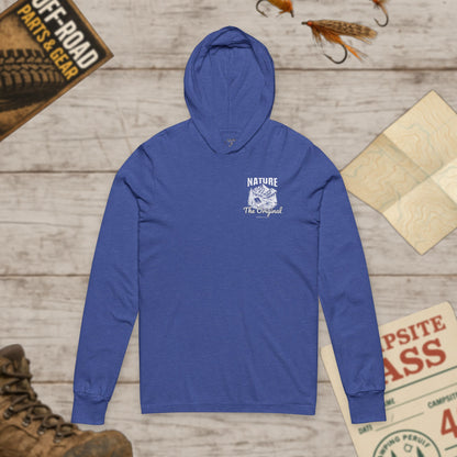 OG Therapist Front & Back Print Unisex Hooded Long Sleeve Tee Bella Canvas 3512 Wht Print