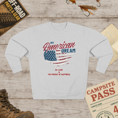 Unisex RV Life American Dream Sweatshirt Lane Seven LS14004