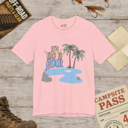 It's Time to Float Unisex Tee, Relaxation Shirt, Bella Canvas 3001