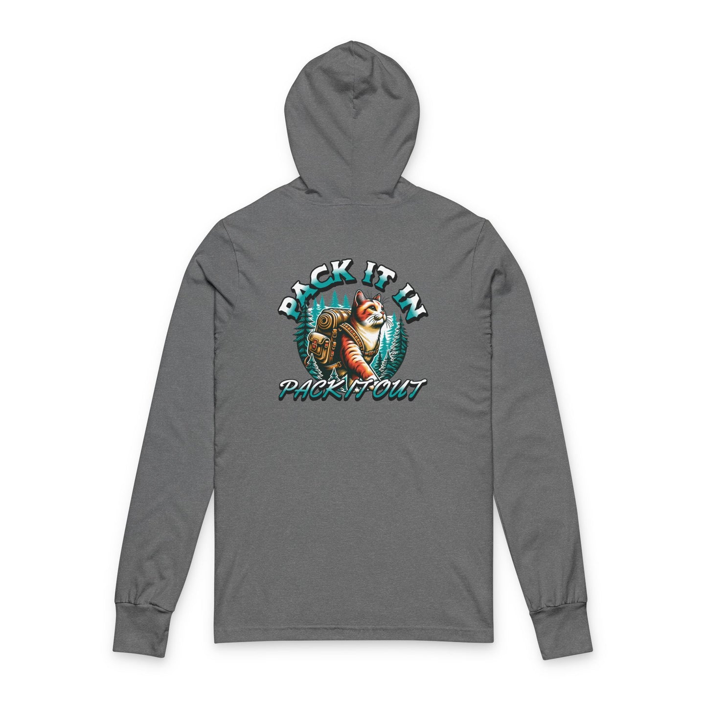 Cat Pack In Pack Out Front/Back Unisex Hoodie