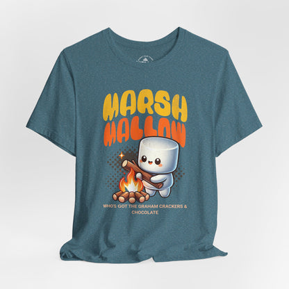 Marshmallow S'mores Campfire Graphic T-Shirt