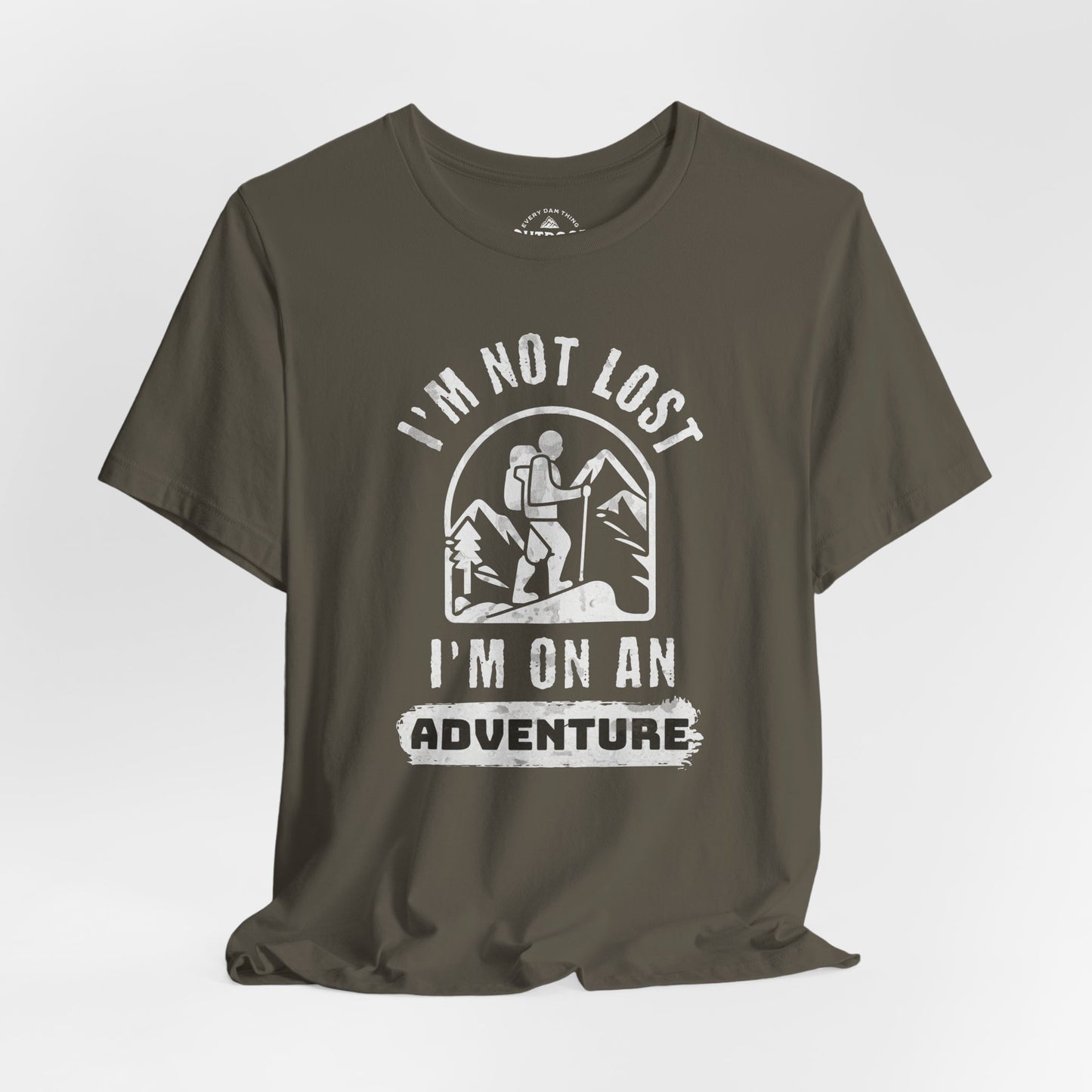Adventure Awaits Graphic Design T-Shirt