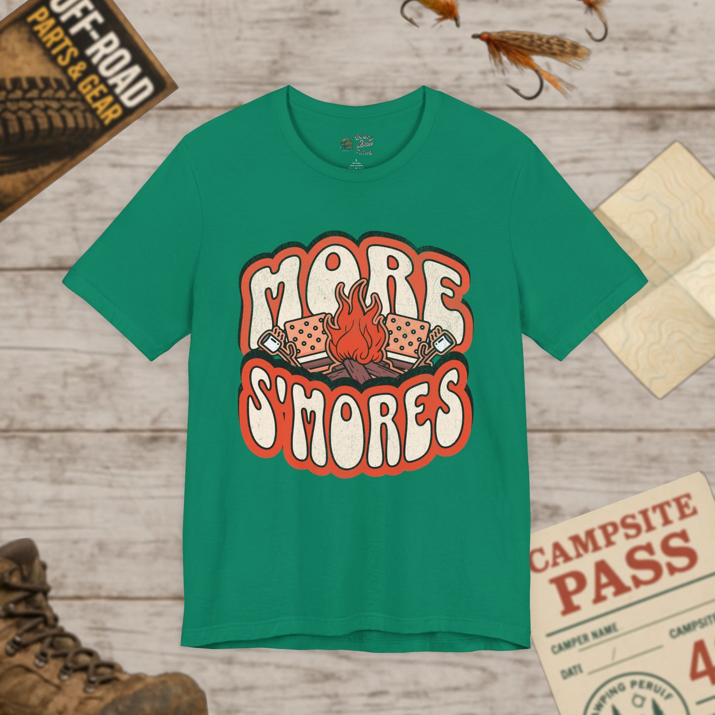 more s'mores Themed Unisex Tee, Campfire Shirt, Bella Canvas 3001