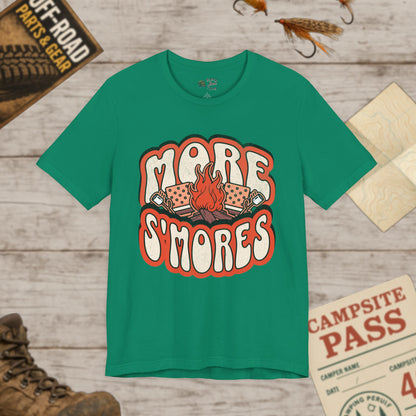 more s'mores Themed Unisex Tee, Campfire Shirt, Bella Canvas 3001