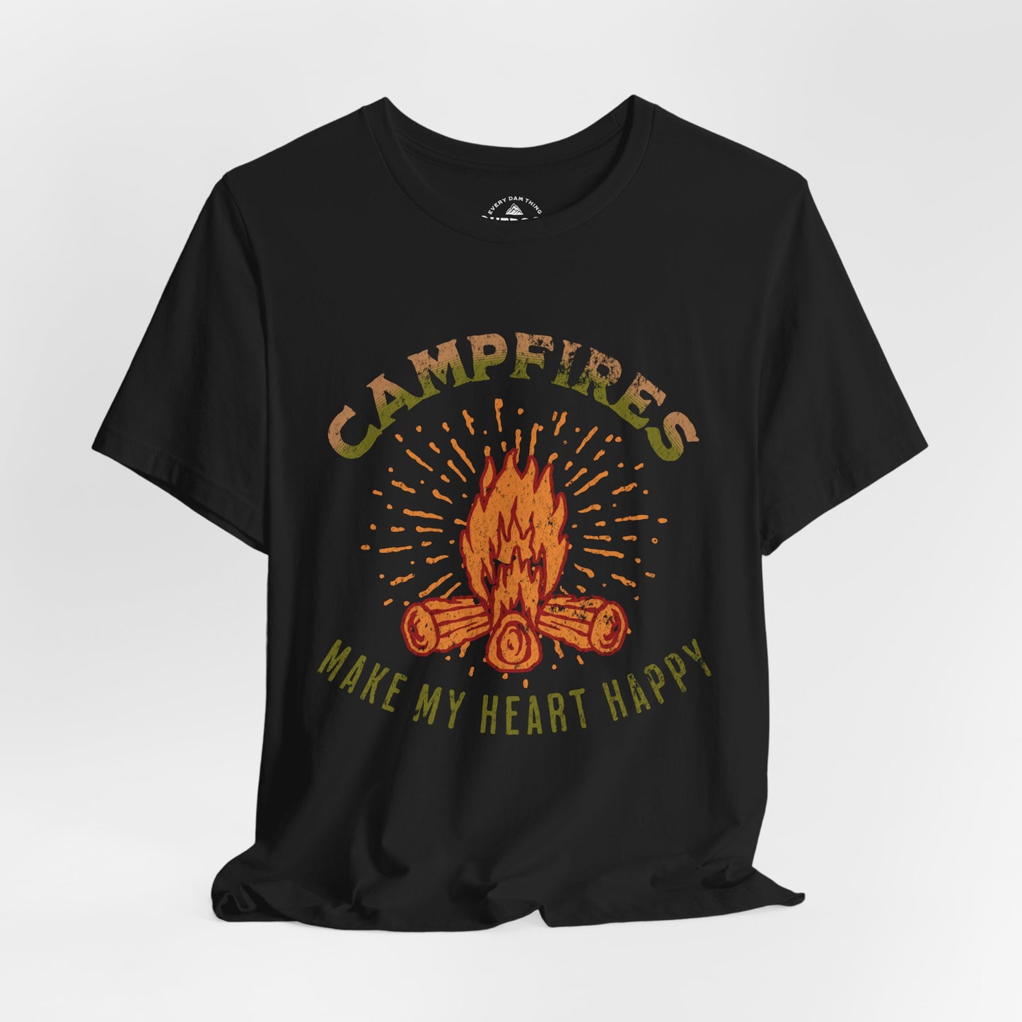 Campfire Heart Happy T-Shirt