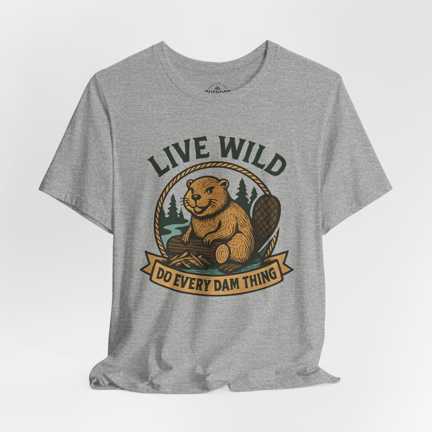 Live Wild Beaver T‑Shirt