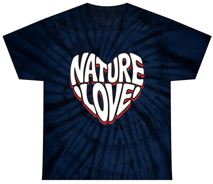 Nature Love Tie Dye Tee Unisex Cotton T-Shirt for Eco-Lovers
