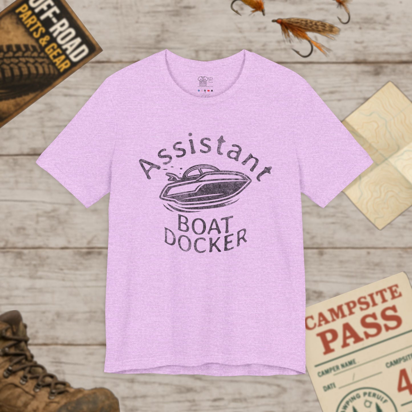 Assistant Boat Docker T-Shirt  Vintage Style Boating Tee for Dockhands & Crew