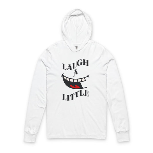 Laugh A Little Smiley Lightweight Hooded Tee Bella+Canvas 3512
