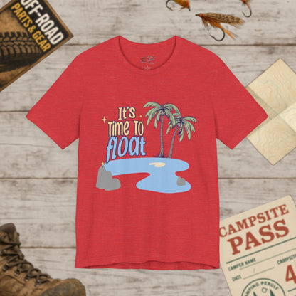 It's Time to Float Unisex Tee, Relaxation Shirt, Bella Canvas 3001