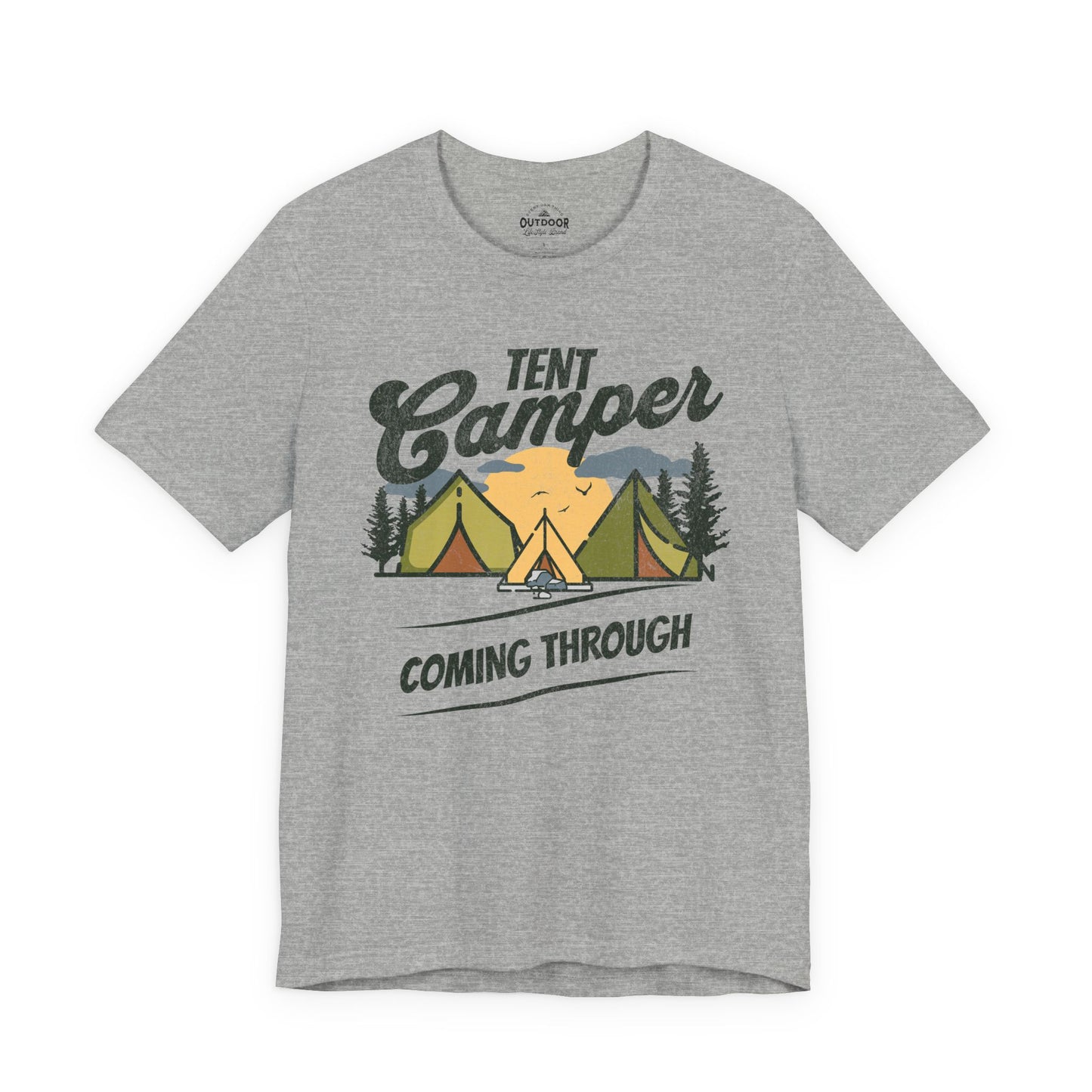 Tent Camper Coming Through T-Shirt