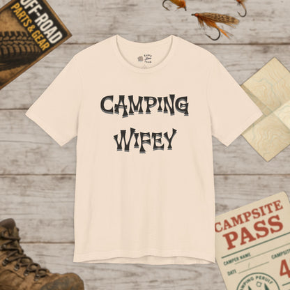 Camping Wifey Unisex Jersey Tee Bella Canvas 3001