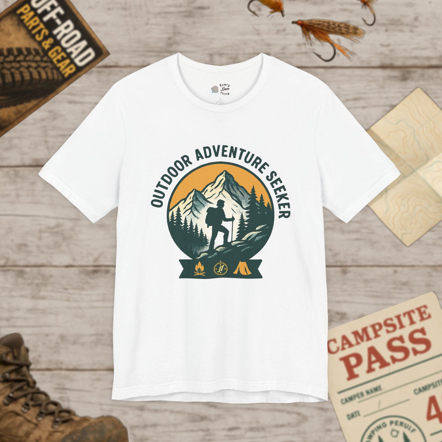 Outdoor Adventure T-Shirt Hiking Mountain Camping Graphic Tee