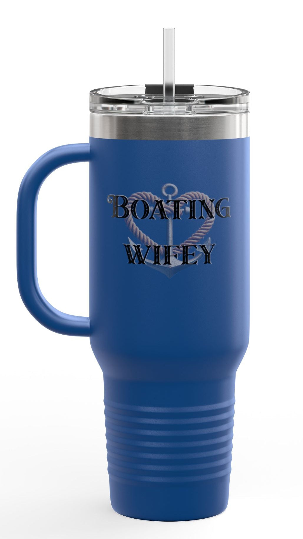 Boating Wifey Insulated Travel Mug - 40oz