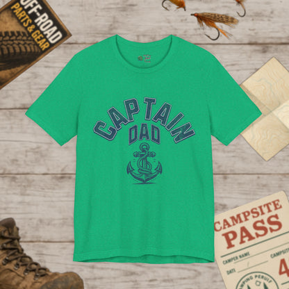 Captain Dad Short Sleeve Tee Bella Canvas 3001