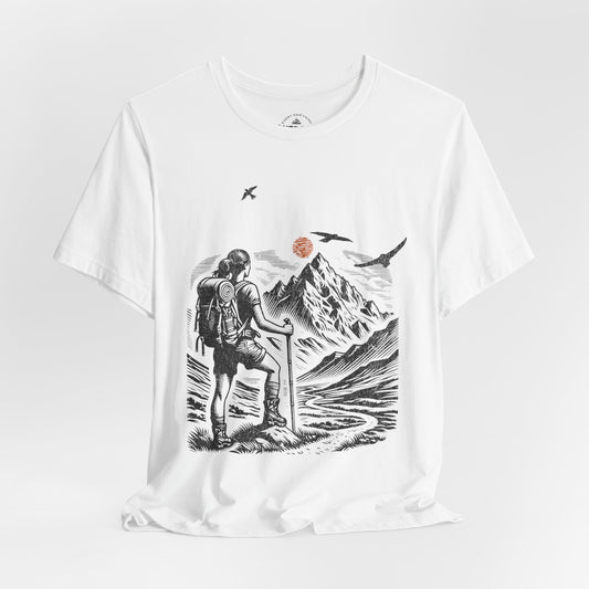Mountain Scenic Backpacking Adventure T-Shirt
