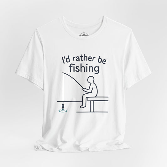 I'd Rather Be Fishing Graphic T-Shirt