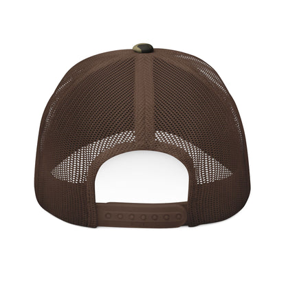 Camo Trucker Hat Nature Over Noise Embroidered Outdoor Cap