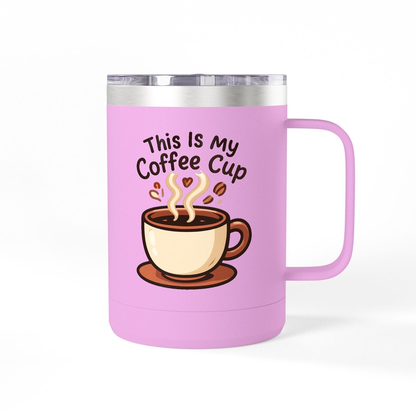 Coffee Mug Tumbler Cute Cup Insulated Travel Mug, 15oz