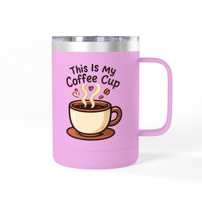 Coffee Mug Tumbler Cute Cup Insulated Travel Mug, 15oz