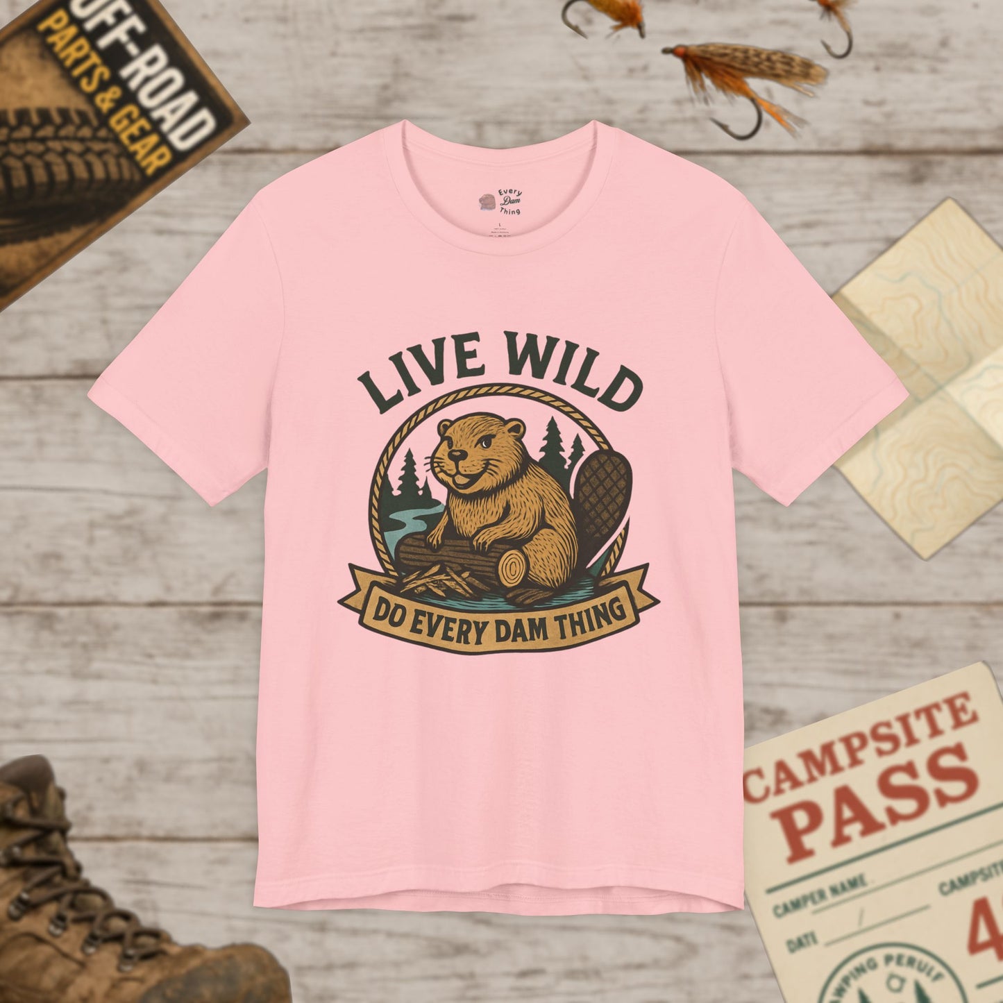 Live Wild T‑Shirt Outdoor Adventure Tee