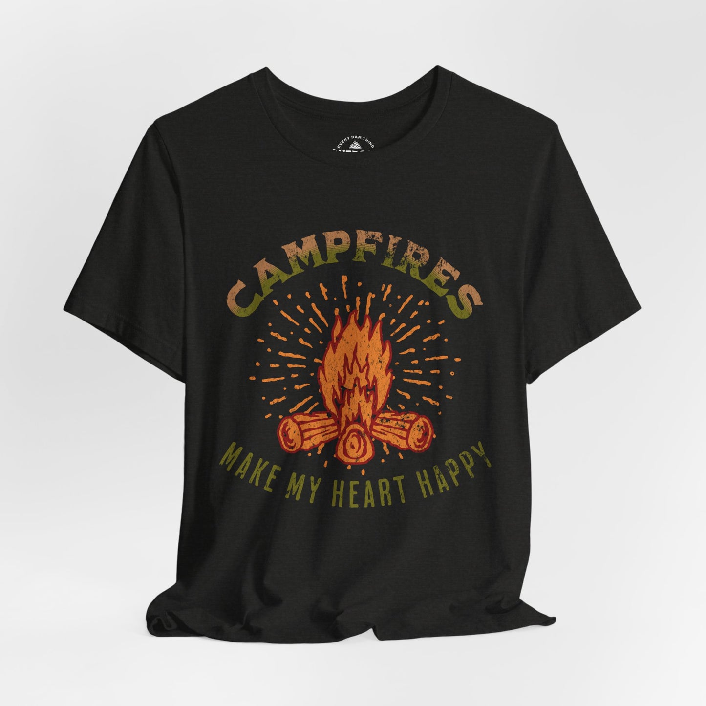Campfire Heart Happy T-Shirt