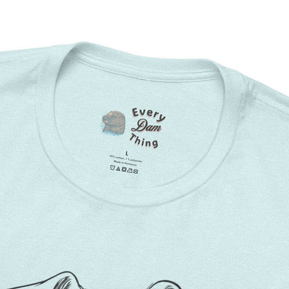 Bailey Happy Pup Outline T‑Shirt Minimal Dog Sketch Tee Bella Canvas 3001