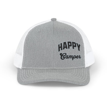 Trucker Cap Happy Camper Embroidered Snapback Hat