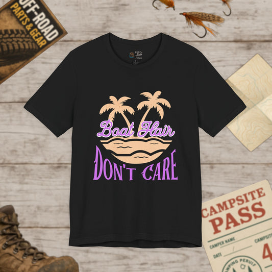 Boat Hair Don't Care Tee Bella Canvas 3001