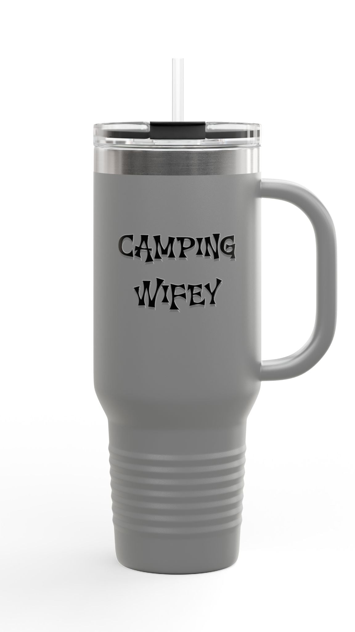 Camping Wifey Insulated Travel Mug 40oz