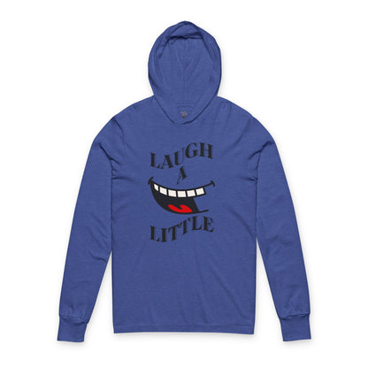 Laugh A Little Smiley Lightweight Hooded Tee Bella+Canvas 3512
