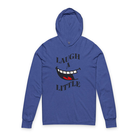 Laugh A Little Smiley Lightweight Hooded Tee Bella+Canvas 3512