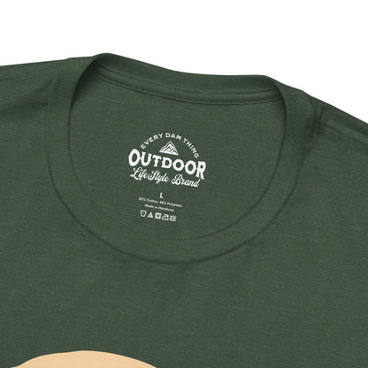 Live Wild Go Hiking Bear Graphic T-Shirt