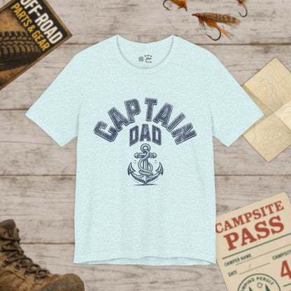 Captain Dad Short Sleeve Tee Bella Canvas 3001