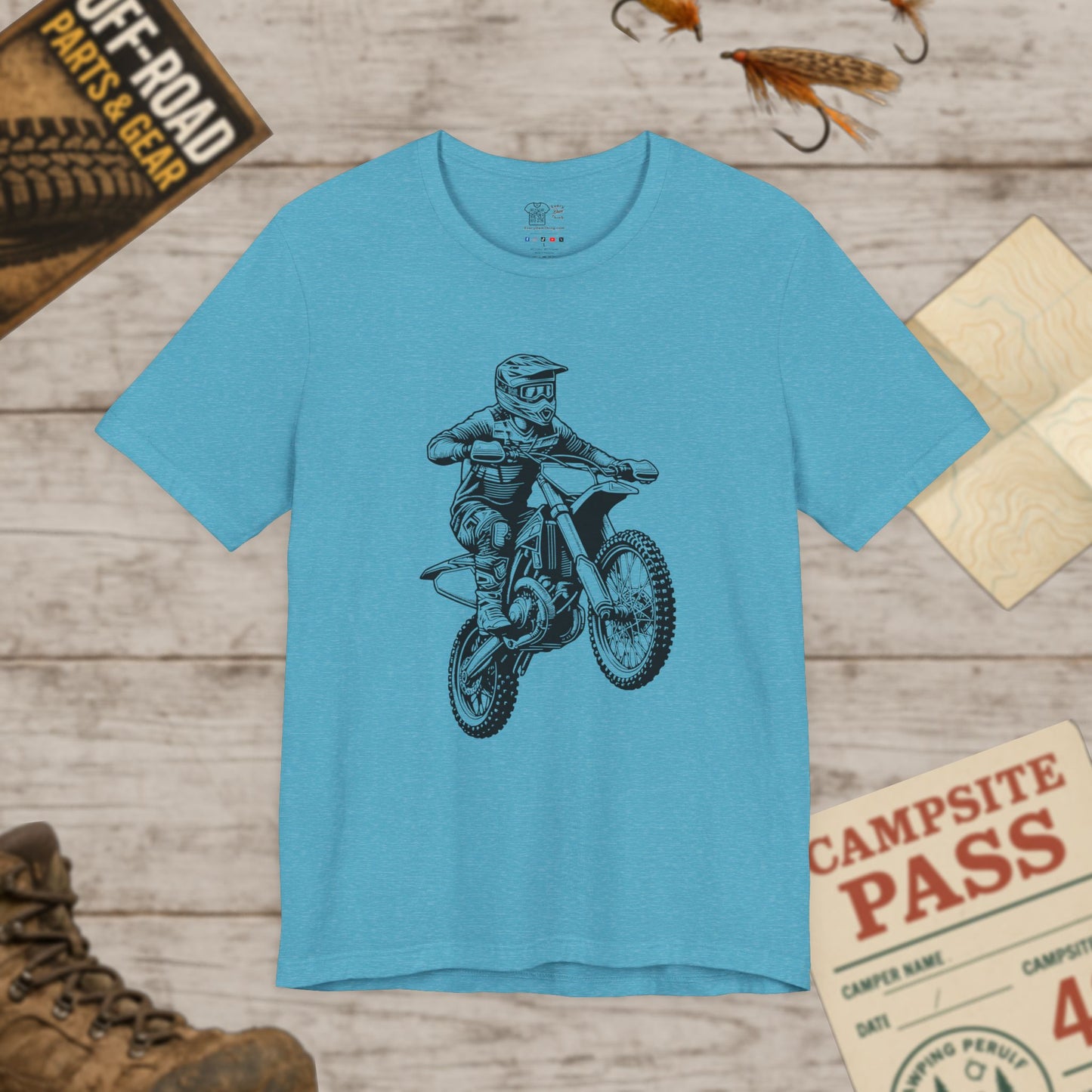 Motocross Dirt Bike Rider Tee — Off-Road Motorcross Graphic T-Shirt