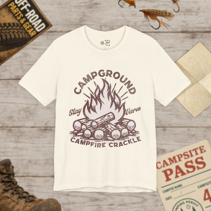Campfire Vibes Unisex T-Shirt | Stay Warm Tee Bella Canvas 3001