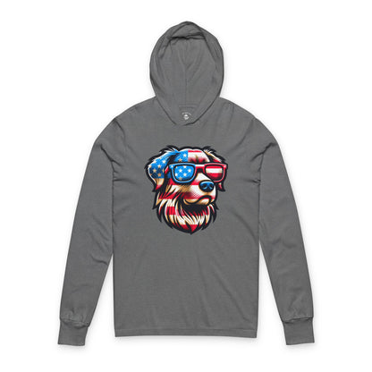 Patriotic Dog Themed Unisex Hoodie