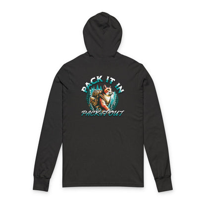 Cat Pack In Pack Out Front/Back Unisex Hoodie