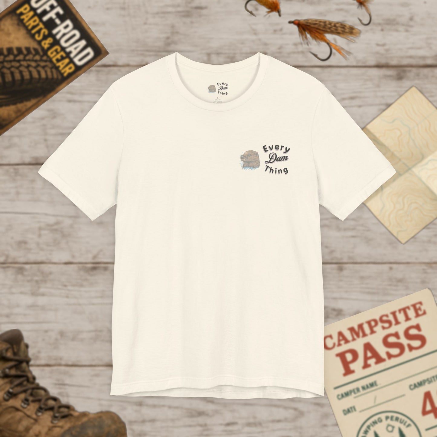 Off-Road Tee, Graphic Tee Front & Back Print Bella Canvas 3001