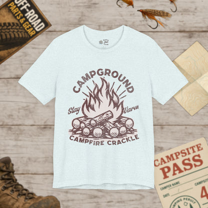Campfire Vibes Unisex T-Shirt | Stay Warm Tee Bella Canvas 3001